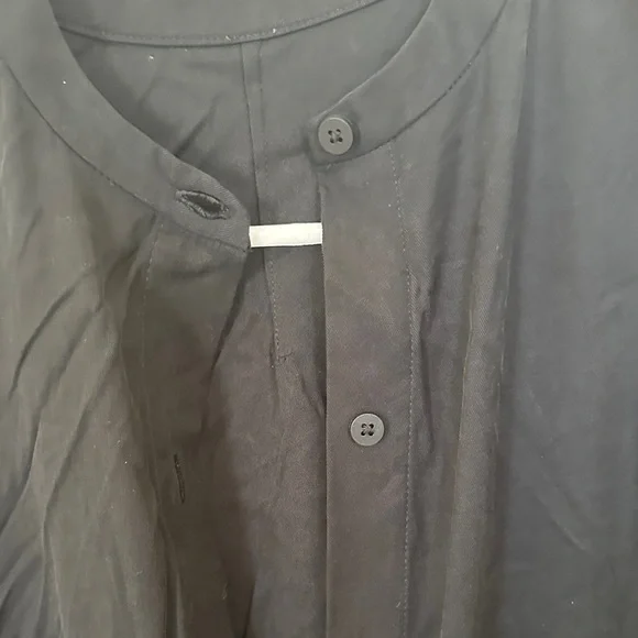 Black Button-Up Jumpsuit - Picture 3 of 4